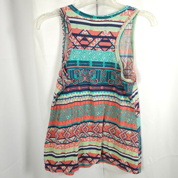 Self Esteem Womens XS X-Small Multicolor Colorful Sleeveless Tank Top - Picture 3 of 7